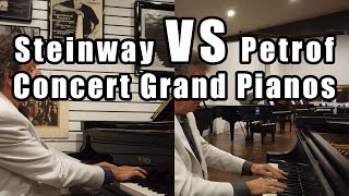 Steinway Vs Petrof Concert Grand Pianos - Living Pianos VLOG