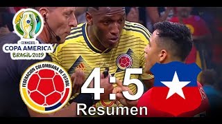 Colombia 0 (4) – 0 (5) Chile, Copa América 2019