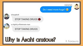 why is asahi anxious? || karasuno || haikyuu texts