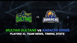 Karachi Kings vs Multan Sultan , Pre-Match Analysis #KKvsMS #MSvsKK