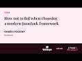 Ondřej Polesný - How not to fail when choosing a modern Jamstack framework