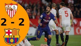 Liga - Sevilla vs Barcelona 2-2 - All Goals & Highlights - 31/03/2018