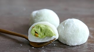 Matcha Cream Mochi | Japanese Desserts Recipe | wa's Kitchen