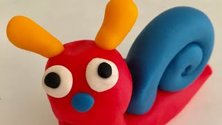 ♥️ Clay with me - how to make a snail | model craft tutorial. easy DIY