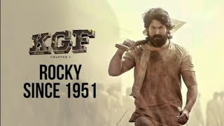 KGF  Rocky Since - Kgf - 2 film south movie dialogue Rocky Since 1951 | KGF | Yash | Prashanth Neel