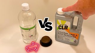 Removing Rust - Vinegar Vs CLR *Shocking Results* Bathtub Drain