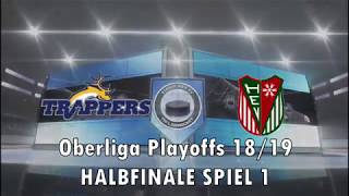 Oberliga Playoffs 2019 Halbfinale Spiel 1 Tilburg Trappers - Herner EV