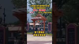 #上海 #迪士尼乐园 内部分区域因红码密接封闭？官方：正常运营 #shorts