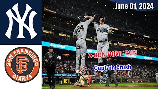 Yankees vs Giants Jun 01, 2024 Game Highlights - MLB Highlights | 2024 MLB Season