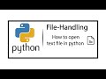 Python Tutorial: File Objects - Reading and Writing to Files