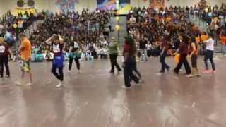 Bellflower High School Teacher Admin Dance Sadies Rally Happy Dance 2014