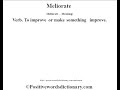 meliorate definition meliorate meaning