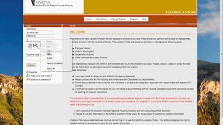 Login to the SNRHA Landlord Portal