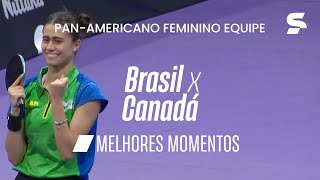 BRASIL CAMPEÃO! Time bate Canadá na final | PONTOS DECISIVOS | PAN-AMERICANO TÊNIS DE MESA | sportv