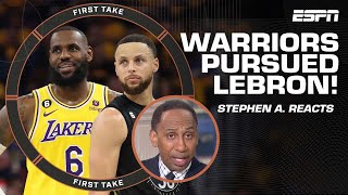 Stephen A.: LeBron playing with Steph Curry would have been a dream come true! |