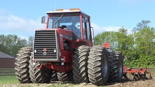 Massey Ferguson 4840 Working in The Field Cultivation w/ Kverneland Turbo 2 | Ferguson Days 2019