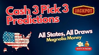 Cash 3 Pick 3 Predictions 6/27 Lottery Numbers Any State or Countries