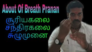 About of breath ,Pranan  (மூச்சு பற்றி ,சூரியகலை,சந்திரகலை ,சுழுமுனை)