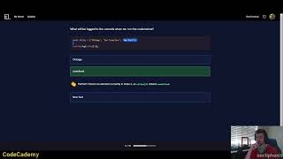 JavaScript Arrays Quiz | CodeCademy | Learning to Code