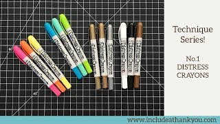 Card Making Tutorial | Technique Series No.1 | Distress Crayons