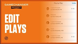 Edit Plays | GameChanger University