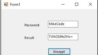 How to Encrypt a String Winform - VB.net