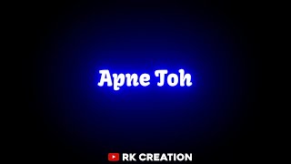 Apne Toh Apne Hote Hai |Hindi Song WhatsApp Status |Black Screen WhatsApp Status |Old Status