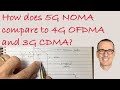 How does 5G NOMA compare to 4G OFDMA and 3G CDMA?