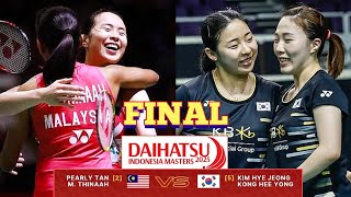 Final-🇲🇾Pearly Tan-M.Thinaah VS 🇰🇷Kim Hye Jeong-Kong Hee Yong🔥!!|Indonesia Master 2025|