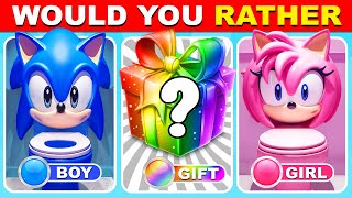 Would You Rather...? Girl or Boy or Mystery Box Edition ❤️💙🎁 Inside Quiz