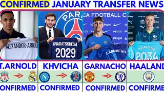 🚨THE LATEST CONFIRMED TRANSFER NEWS AND RUMOURS WINTER TRANSFERS 2025|ARNOLD,KHVICHA,GARNACHO,HAALA🚨