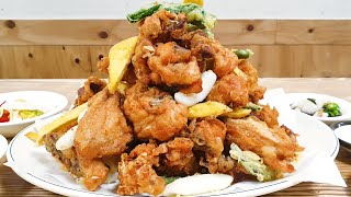 45년 전통 치킨 달인, 통닭을 산처럼 쌓아주는 산더미 치킨, 청량리 남원통닭, Amazing Crispy Korean fried chicken, Korean Street Food