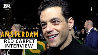 Amsterdam Premiere - Rami Malek on positive cinema & which Christian Bale role is his favourite