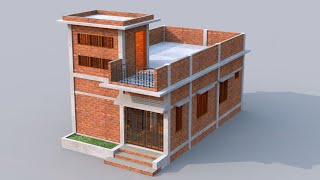 शानदार छोटा घरका नक्शा 2 कमरे के साथ, Simple Indianstyle Village Home Plan, HOUSE DESIGN🏠