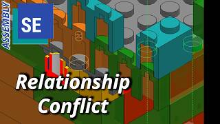 Solid Edge Assembly Tutorial: Resolve Relationship Conflict (#17)
