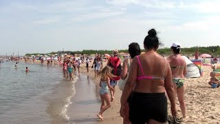 Władysławowo plaża, upał 26-06-2019