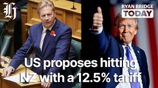 US proposes hitting NZ with a 12.5% tariff | Ryan Bridge TODAY