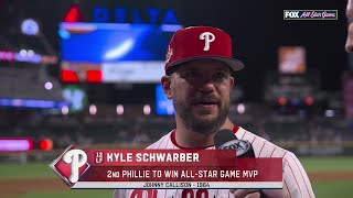 Kyle Schwarber reacts to winning All-Star Game MVP 🏆 | ESPN MLB