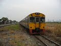 ข.76 exp.76 train approaching bangsue station. thailand