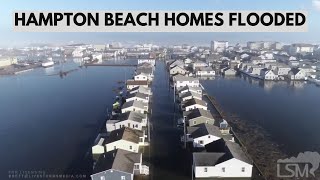 01-13-2024 Hampton Beach, NH - Major Flooding - 14+ Feet Flood Stage-Powerful Winter Storm-High Tide
