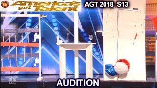Hamster Wheel with Their Awesome Machine / Device America's Got Talent 2018 Audition AGT