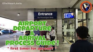 🇸🇦🇵🇭  Airport departure & Arrival process Guide! Ofw Guide! Step by Step