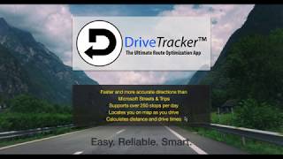 DriveTracker Tutorial -- Overview