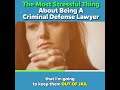 Want to know the most stressful thing about being a criminal defense lawyer?