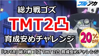 【ブルアカ】総力戦ゴズ TMT2凸 安め育成チャレンジ (TORMENT/屋内) 【ブルーアーカイブ】