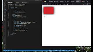 A rectangle in canvas with HTML and Javascript