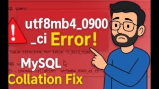 🔧 Fix "Unknown collation: 'utf8mb4_0900_ai_ci'" Error in MySQL or phpMyAdmin 🔧
