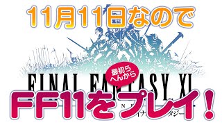 【FF11/FFXI】初めてのライブ配信！11月11日だからFF11プレイ！