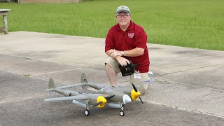 Flightline RC P-38 Lightning maiden flight