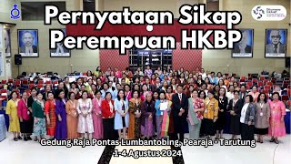 Pernyataan Sikap Perempuan HKBP pada Konferensi Perempuan HKBP 2024